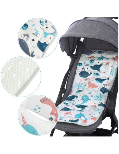 Forro de Asiento Universal para Cochecito de Bebé Algodón