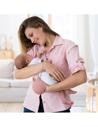 Funda de Chupete de Silicona Nothomme - 2 Paquetes Rosa Claro/Mauve
