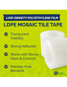 Cinta Adhesiva Transparente para Azulejos Alanson 7.62 cm 2