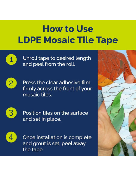 Cinta Adhesiva Transparente para Azulejos Alanson 7.62 cm