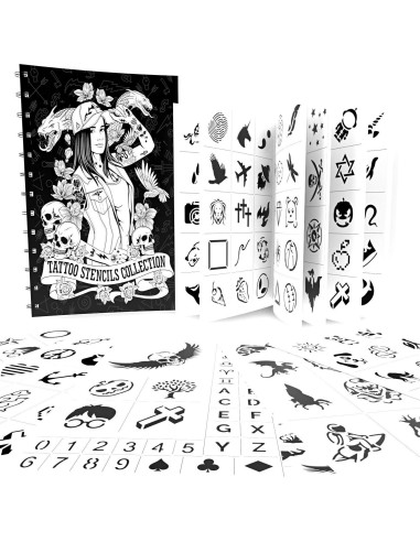 Kit de Tatuaje Temporal Easy.ink Premium con Plantillas 14.17g