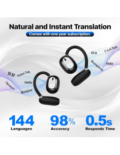 Auriculares Traductores AI Merryking MK004 Bluetooth 145 Idiomas 2