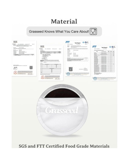 Cápsula Reutilizable Grasseed para Vertuo, Kit 40 Tapas + Cuchara