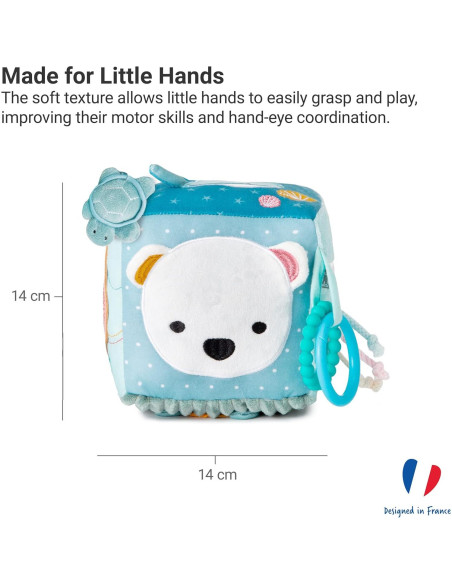 Cubo de Actividad Suave Little Big Friends Océano 178g
