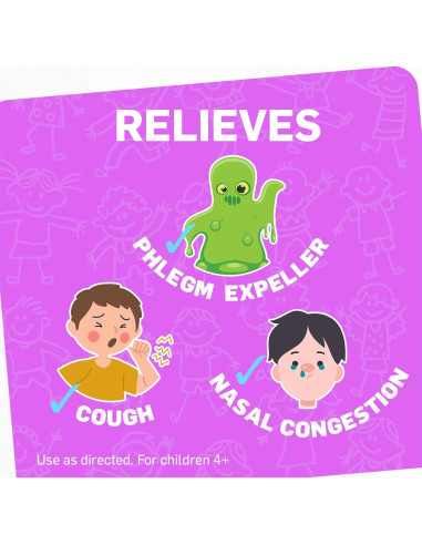 Jarabe para la tos infantil TUKOL 118.3 ml - Sabor uva