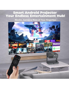 Proyector Portátil XBJ D1 Nativo 1080P 1200 ANSI WiFi Bluetooth 2