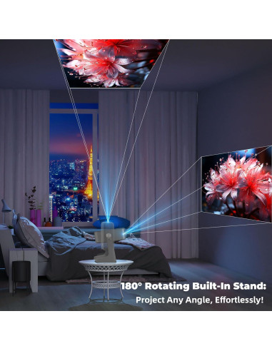 Proyector Portátil XBJ D1 Nativo 1080P 1200 ANSI WiFi Bluetooth