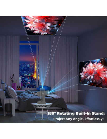 Proyector Portátil XBJ D1 Nativo 1080P 1200 ANSI WiFi Bluetooth