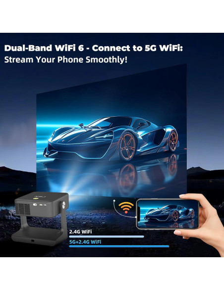 Proyector Portátil XBJ D1 Nativo 1080P 1200 ANSI WiFi Bluetooth