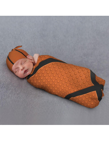 Manta de Envoltura para Bebé Fiephvsa 90x90cm Baloncesto