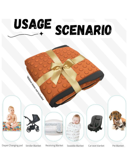 Manta de Envoltura para Bebé Fiephvsa 90x90cm Baloncesto