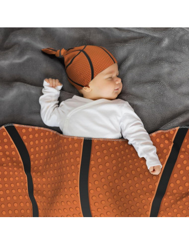 Manta de Envoltura para Bebé Fiephvsa 90x90cm Baloncesto