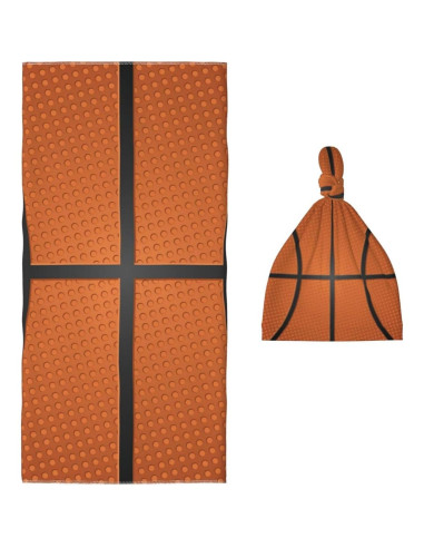 Manta de Envoltura para Bebé Fiephvsa 90x90cm Baloncesto