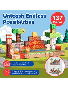 137 Piezas Bloques de Construcción Magnéticos EARLY EDU CENTRAL 2