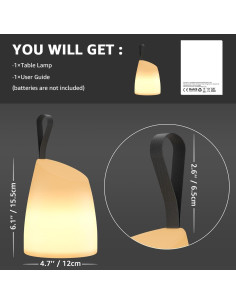 Lámpara LED Portátil uuffoo Resistente al Agua 320g 2