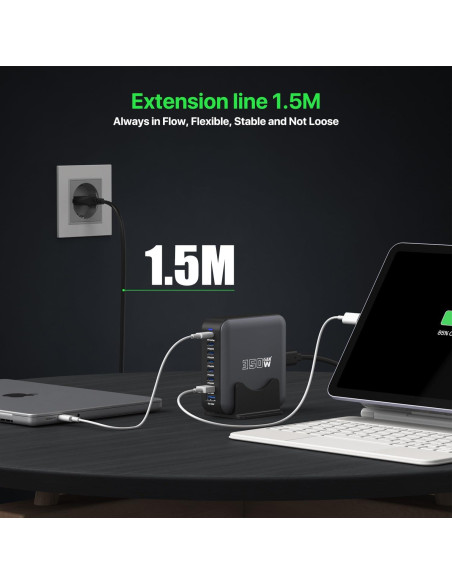 Cargador USB C Múltiple 350W 8 Puertos Rápido Dongguan Cargador USB C Múltiple 350W 8 Puertos Rápido Dongguan