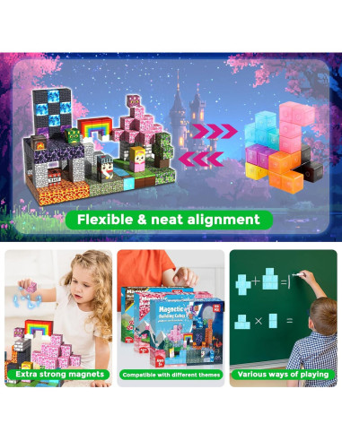 150 Bloques Magnéticos Magneverse 0.8" para Niños 3+