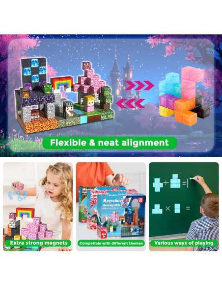 150 Bloques Magnéticos Magneverse 0.8" para Niños 3+