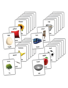 Tarjetas Bilingües Húngaro-Inglés LifeLoLo - 22 Conjuntos