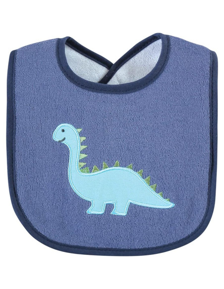 Baberos Unisex Hudson Baby Algodón Terry Relleno Fibra Dino