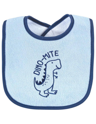 Baberos Unisex Hudson Baby Algodón Terry Relleno Fibra Dino