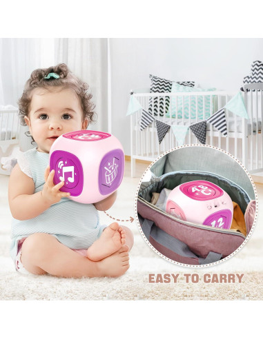 Cubo de Actividad Bilingüe Officygnet Rosa 6-24 Meses