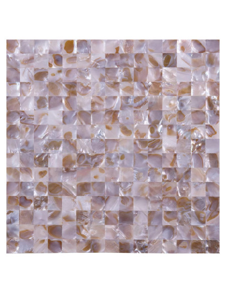Mosaico de Concha de Madreperla MOP 30.48x30.48cm Colorido