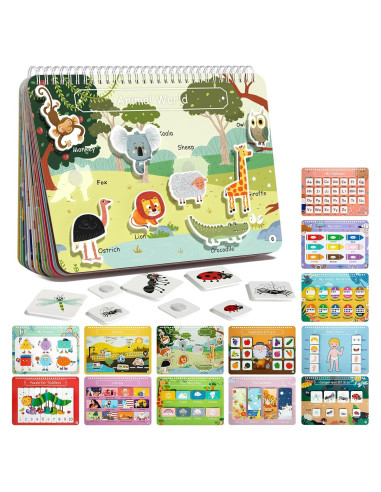 Libro Ocupado Freebear Mundo Animal 20 Actividades 2-3 Años