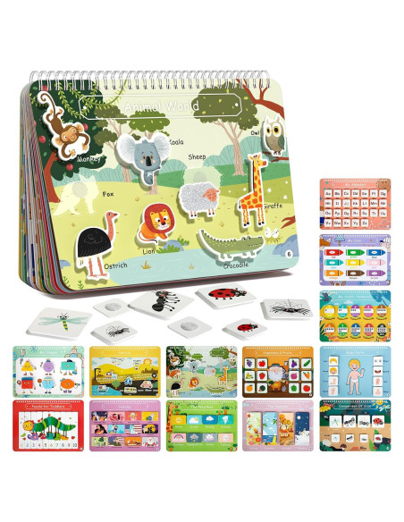 Libro Ocupado Freebear Mundo Animal 20 Actividades 2-3 Años