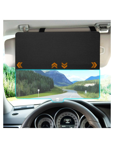 Extensor de Visera Solar MAGTSMEI Negro, Anti-Deslumbrante