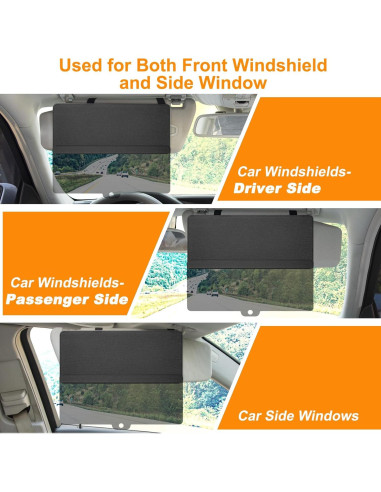 Extensor de Visera Solar MAGTSMEI Negro, Anti-Deslumbrante