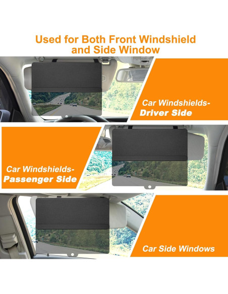 Extensor de Visera Solar MAGTSMEI Negro, Anti-Deslumbrante