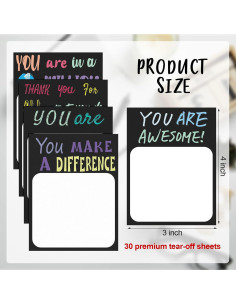 Notas Adhesivas Motivacionales Spakon 12 Pcs 7.6x10 cm 2