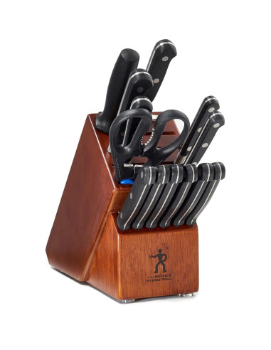 Juego de Cuchillos de 14 Piezas Henckels con Bloque de Madera