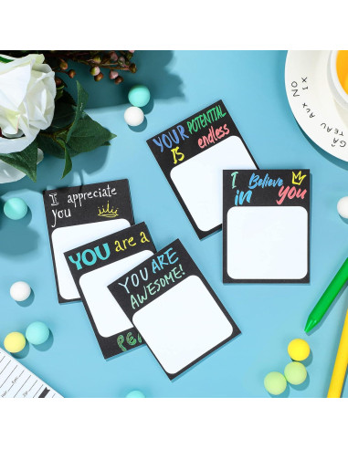 Notas Adhesivas Motivacionales Spakon 12 Pcs 7.6x10 cm