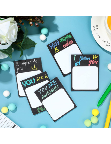 Notas Adhesivas Motivacionales Spakon 12 Pcs 7.6x10 cm