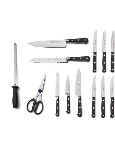 Juego de Cuchillos de 14 Piezas Henckels con Bloque de Madera