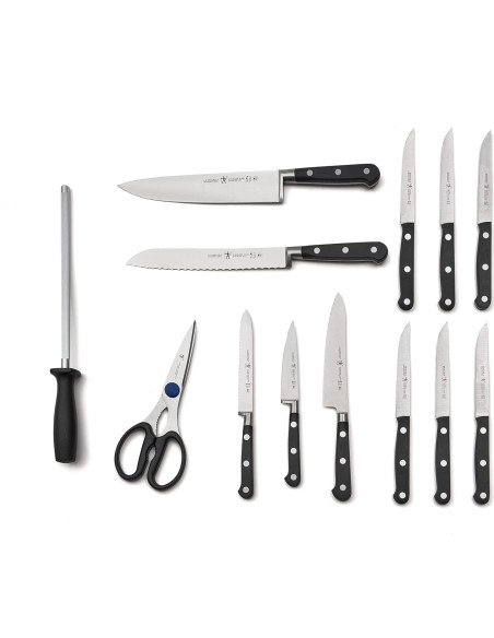 Juego de Cuchillos de 14 Piezas Henckels con Bloque de Madera