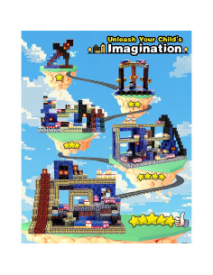 Bloques Magnéticos Aleath 100PCS para Construcción Trenes 2