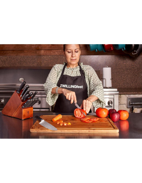 Juego de Cuchillos de 14 Piezas Henckels con Bloque de Madera