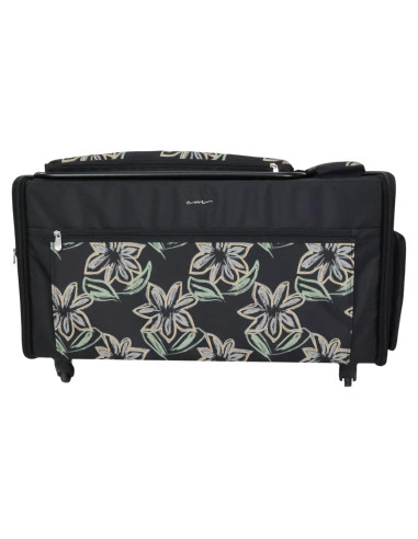 Estuche de Máquina de Coser Todo Mary Jumbo Floral Negro