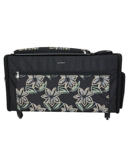 Estuche de Máquina de Coser Todo Mary Jumbo Floral Negro Estuche de Máquina de Coser Todo Mary Jumbo Floral Negro