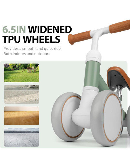Bicicleta de Equilibrio Phobby para Bebés 1-2 Años Verde