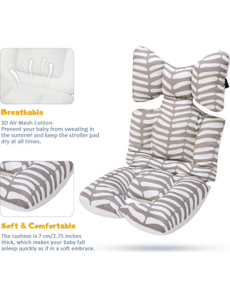 Almohadilla Universal para Cochecito de Bebé Geometría 65x34cm