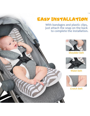 Almohadilla Universal para Cochecito de Bebé Geometría 65x34cm