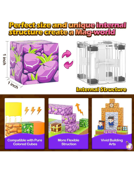 Bloques Magnéticos Toylogy 100PCS Escuela Mágica 3+ Años