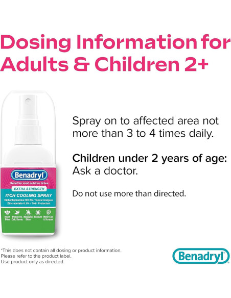 Benadryl Spray Refrescante para Picaduras 59 ml Extra Fuerte