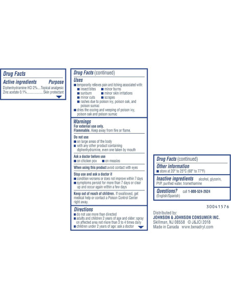 Benadryl Spray Refrescante para Picaduras 59 ml Extra Fuerte
