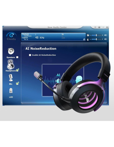Auriculares Gaming Inalámbricos AUSOUNDS AU-GX Pro 3D RGB
