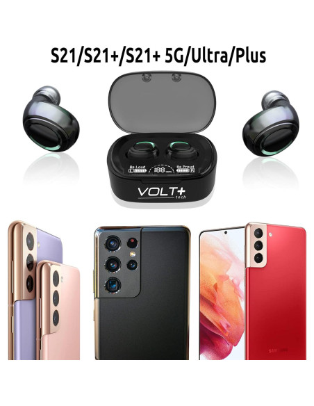 Auriculares Bluetooth 5.3 Volt Plus Tech con Estuche 2000mAh